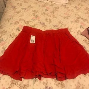 RED FOREVER 21 SKIRT-NWT